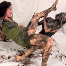 Messygirl: New Messygirl Download: Grease Wrestling Girls