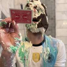 RubberPie: Higher Or Lower Game: Humiliating Pies and Gunge