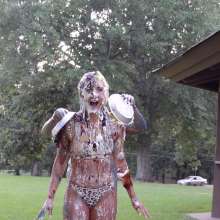 FunFilled Photography: Mallory Gets Pied and Slimed by Natalie!