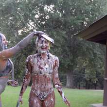 FunFilled Photography: Mallory Gets Pied and Slimed by Natalie!