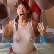 RevSlymsford: More Water Dunking Team Games: 3 Girls Soaked