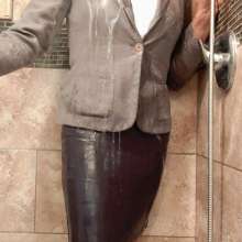 MadelineOasis: A Classic Business Suit and Lingerie Slowly Soaked