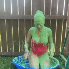 Slimed Models: Jenna's Splatty Sliming