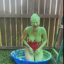 Slimed Models: Jenna's Splatty Sliming