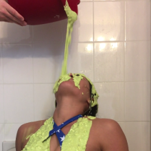 Slimed Models: Fitness Babe Getting Slimed and Wedgied with Yucky Green Slime