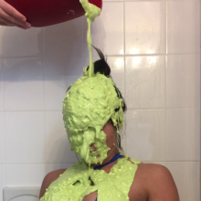 Slimed Models: Fitness Babe Getting Slimed and Wedgied with Yucky Green Slime
