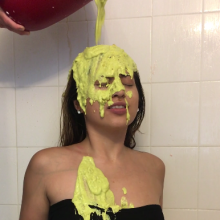 Slimed Models: Karina's Huge, Nasty Green Sliming