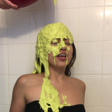 Slimed Models: Karina's Huge, Nasty Green Sliming