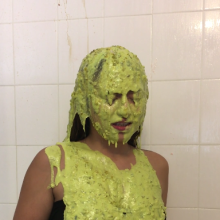 Slimed Models: Karina's Huge, Nasty Green Sliming