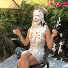 PieZone: This Fitness Model Gets Absolutely Clobbered w/Pies and Slime!
