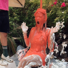 PieZone: This Fitness Model Gets Absolutely Clobbered w/Pies and Slime!