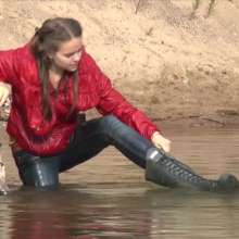 RevSlymsford: Swimming With Jacket, T-shirt, Jeans and Boots Continues