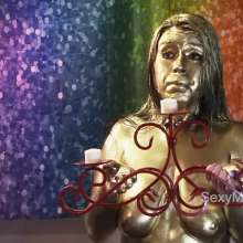 Alana SexyMessyBabes: The Gold Treatment
