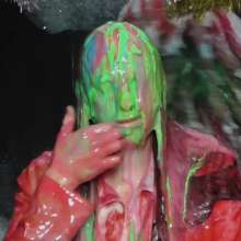 LiquidX: The Human Carwash: Michaela in Red PVC and Tights