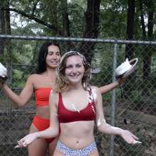 FunFilled Photography: Victoria's Mega-mess of Pie/slime/syrup/whipped Cream/eggs!
