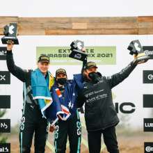 muddy_clothes: Molly Taylor, Johan Kristoffersson, Nico Rosberg Mud Wrestle in Firesuits
