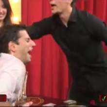 mad_mick_at: Sparing-Show (Georgian tv-show): Hosts drenched (non-yt-clip-find)