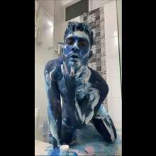 MessyGuys: Andy Takes a Paint Shower
