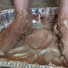 miss_ariel: Ariel's Feet Get Messy in Caramel Cream Pie