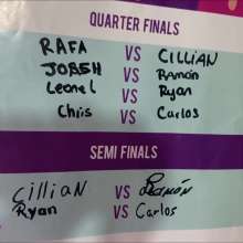 RevSlymsford: Boys Strip Rock Paper Scissors Messy Final: Carlos V Cillian