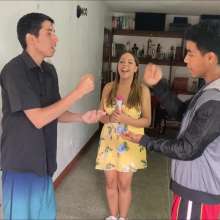 RevSlymsford: Boys Strip Rock Paper Scissors Messy Final: Carlos V Cillian