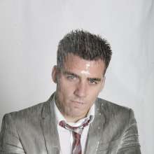 wamgame1: Chris Getting Soaked in Silver-Grey Suit
