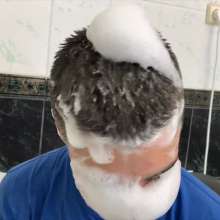 Wet Live Team: Danio Bathed in His Soccer Suit with Shampoo on His Head