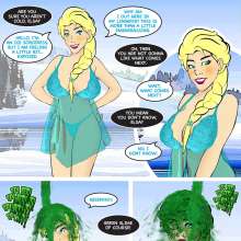 rtgdes1gner: Quick comic of Elsa from Frozen
