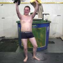 WamtasticUK: Freddie in Boxers Searching for Clothes in Gunge Dunk