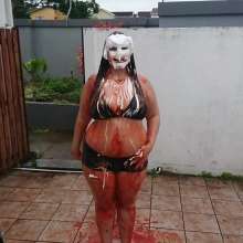 Darkabyss445: Getting Messy with Ketchup, Ranch Sauce and Pie