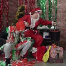 WamtasticUK: Julien and Pete Visit Santa--trashed in Gunge and Pies
