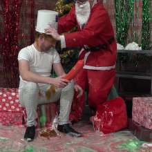 WamtasticUK: Julien and Pete Visit Santa--trashed in Gunge and Pies