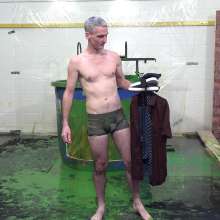 WamtasticUK: MessySte in Boxers Searching for Clothes in Gunge Dunk