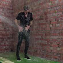 WamtasticUK: MessySte in Boxers Searching for Clothes in Gunge Dunk