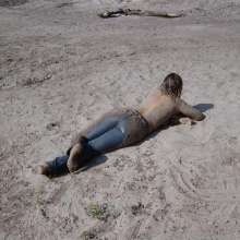 muddyfeet: amateur wet and muddy woman