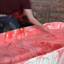 WamtasticUK: New Guy Pete First Gunging in Bath of Pink Slime