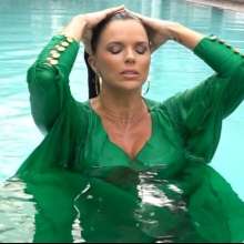 mad_mick_at: 2 scenes with Ladies in green dresses in pool (Jelena Rozga, Rashel Diaz)