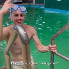 Wet Live Team: Ruslan Incredible Underwater Pool Adventures White Outfit