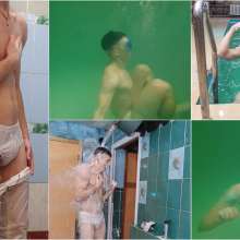 Wet Live Team: Ruslan Incredible Underwater Pool Adventures White Outfit