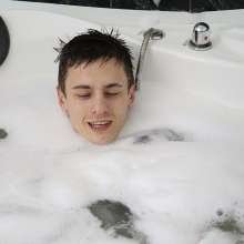 Wet Live Team: Ruslan Was Completely Covered in Foam!  Hot Topless