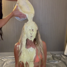 Slimed Models: New Model Angela Gets Nasty Slimed!
