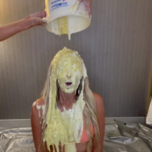 Slimed Models: New Model Angela Gets Nasty Slimed!