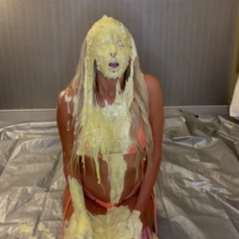Slimed Models: New Model Angela Gets Nasty Slimed!
