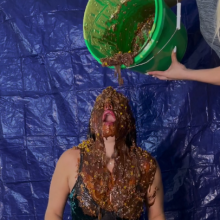 Slimed Models: Gabriela Gets a Nasty Looking Brown Slime!