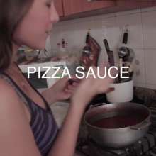lovingmessy4you: Tuna Sauce, Tomatoes Pizza and Garlic Sauce over the Head