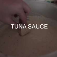 lovingmessy4you: Tuna Sauce, Tomatoes Pizza and Garlic Sauce over the Head