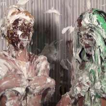 Anglefan: Fetish models Stathena and Jordana get messy for the 1st time together!