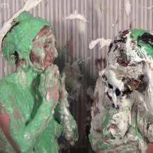 Anglefan: Fetish models Stathena and Jordana get messy for the 1st time together!