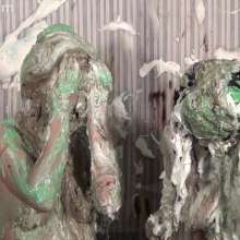 Anglefan: Fetish models Stathena and Jordana get messy for the 1st time together!