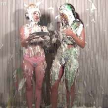 Anglefan: Fetish models Stathena and Jordana get messy for the 1st time together!